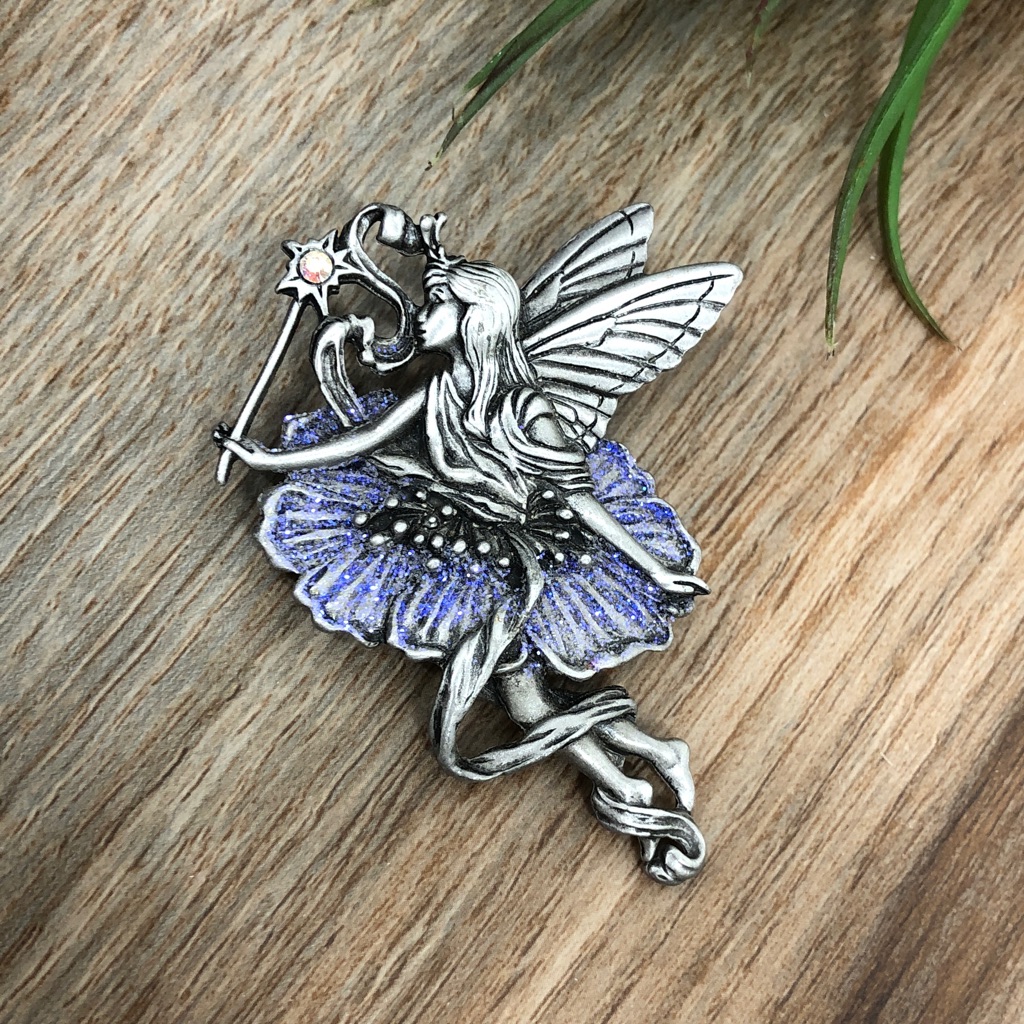 Vintage Jj Jonette Fairy Brooch Pin 25$